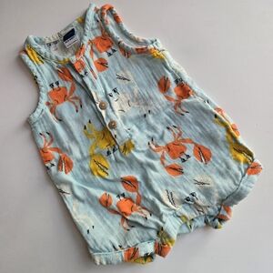 Old Navy Kids Sleeveless Romper with Crab Print 3-6m